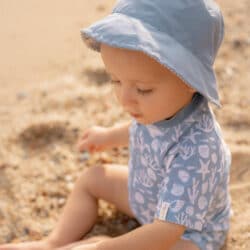 Little Dutch Παιδικό καπέλο ήλιου διπλής όψης Stripes Ocean Blue  Νο2 1-2-ετώv - Image 3