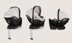 Lionelo Moxie i-Size set κάθισμα αυτοκινήτου 40-87cm & περιστρεφόμενη βάση isofix Black Carbon - Image 2