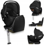 Lionelo Moxie i-Size set κάθισμα αυτοκινήτου 40-87cm & περιστρεφόμενη βάση isofix Black Carbon