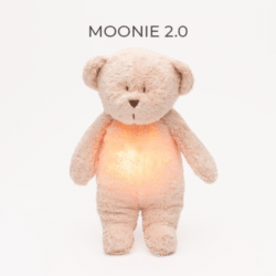 Moonie Επαναφορτιζόμενο βοήθημα ύπνου με ηχογράφηση & αισθητήρα κλάματος Οργανικό βαμβάκι Rose
