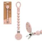 Interbaby Αλυσίδα Στήριξης Πιπίλας Σιλικόνης Dark Pink