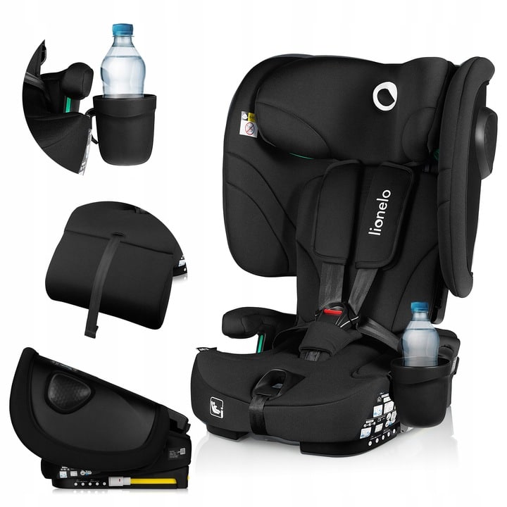 Lionelo-Nelly-i-Size-isofix-κάθισμα-αυτοκινήτου-76-150cm-9-36kg-2 Lionelo Nelly i-Size isofix κάθισμα αυτοκινήτου 76-150cm/9-36kg Black Carbon - Image 1