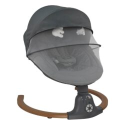 Bebe Stars Ηλεκτρικό Ρηλάξ Με Μουσική Fluffy Smoked Grey 257-186 - Image 2