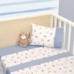 Oliver Baby Des.414 Σεντόνια Κούνιας Σετ 3τ -110x170 Μπλε
