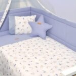 Oliver Baby Πάπλωμα & Παπλ/κη Εμπριμέ Μπλε Σχ. 414