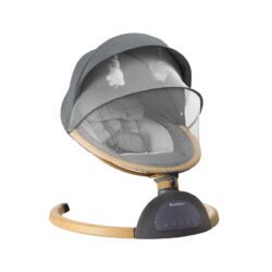 Kikka Boo Ηλεκτρική Κούνια Ρηλάξ Side-to-Side Ashlee Light Grey - Image 8