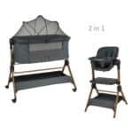  Bebe Stars Λίκνο Serenity 2 in 1 Smoked Grey 846-186