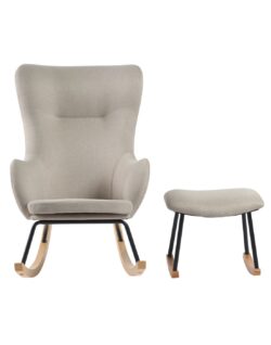 Baby Adventure Κουνιστή Πολυθρόνα Θηλασμού Grey Beige