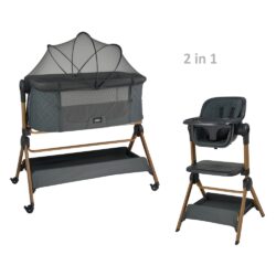  Bebe Stars Λίκνο Serenity 2 in 1 Smoked Grey 846-186