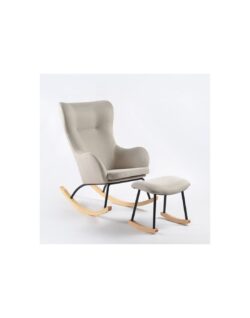 Baby Adventure Κουνιστή Πολυθρόνα Θηλασμού Grey Beige - Image 2