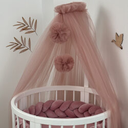 Ingvart Κουνουπιέρα Τούλι Με Pom Pom – Σαπιό Μήλο