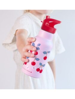 A Little Lovely Company Μπουκάλι με διπλό τοίχωμα από ανοξείδωτο ατσάλι 350ml Cherries - Image 3