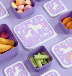 A Little Lovely Company Δοχείο φαγητού Lunch box - Unicorn Dreams - Image 2