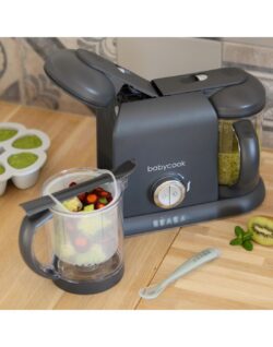 Béaba Ατμογάγειρας & Μπλέντερ Babycook Duo Dark Grey 2x1.1lt - Image 5