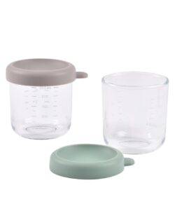 Béaba Γυάλινα Δοχεία Αποθήκευσης Φαγητού 2τεμ 250ml Sage green/Gazelle - Image 2