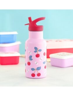 A Little Lovely Company Μπουκάλι με διπλό τοίχωμα από ανοξείδωτο ατσάλι 350ml Cherries - Image 2