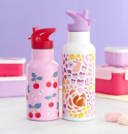 A Little Lovely Company Μπουκάλι με διπλό τοίχωμα από ανοξείδωτο ατσάλι 350ml Cherries - Image 4