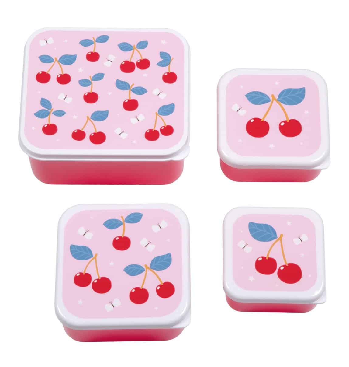 fresk4 A Little Lovely Company Δοχείο φαγητού Lunch box - Cherries - Image 1