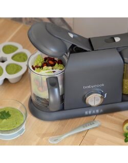 Béaba Ατμογάγειρας & Μπλέντερ Babycook Duo Dark Grey 2x1.1lt - Image 6