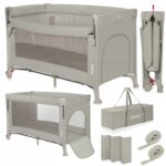 Lionelo Ellen Παρκοκρέβατο Συγκοίμησης 2 επιπέδων Beige Sand