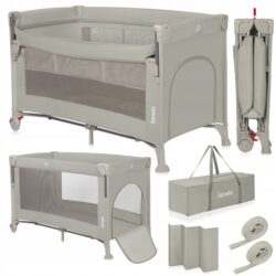 Lionelo Ellen Παρκοκρέβατο Συγκοίμησης 2 επιπέδων Beige Sand