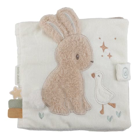fresk01 Little Dutch Υφασμάτινο βιβλιαράκι δραστηριοτήτων Newborn Naturals GRS - Image 1