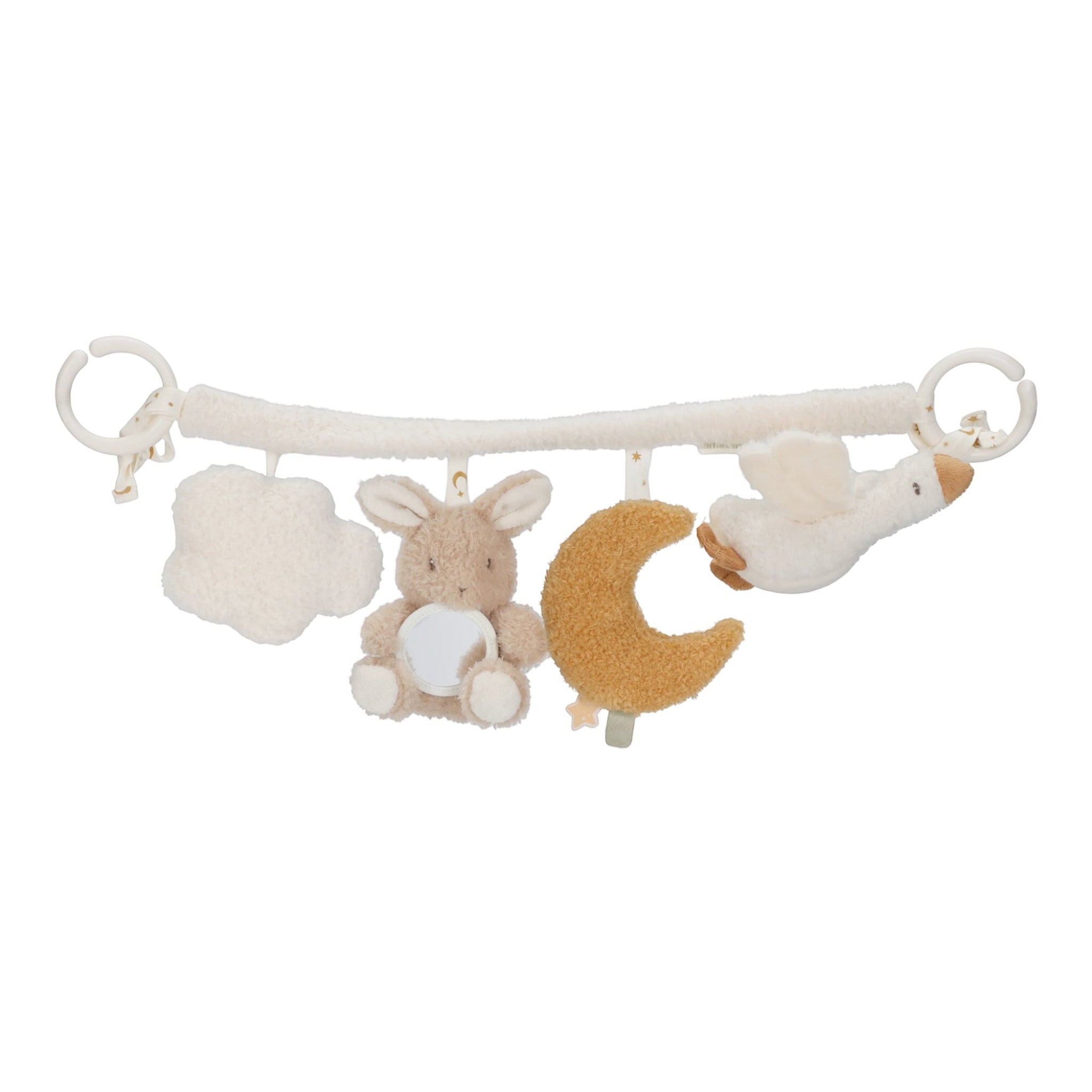 fresk1 Little Dutch Υφασμάτινη γιρλάντα για καρότσι Newborn Naturals GRS - Image 1