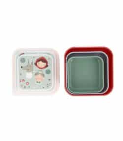 Tutete Σετ 3 φαγητοδοχείων Little Red - Image 2