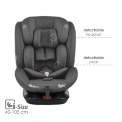 Bebe Stars Κάθισμα Αυτοκινήτου Epic Isofix i-Size 360° Smoked Grey 921-186 - Image 2
