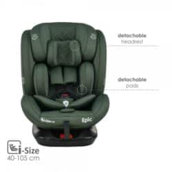 Bebe Stars Κάθισμα Αυτοκινήτου Epic Isofix i-Size 360° Forest Green 921-176 - Image 2