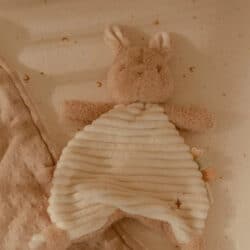 Little Dutch Υφασμάτινο ανάγλυφο ντουντού κουνελάκι Newborn Naturals GRS - Image 4