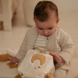 Little Dutch Υφασμάτινος κύβος δραστηριοτήτων Newborn Naturals GRS - Image 3