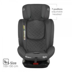 Bebe Stars Κάθισμα Αυτοκινήτου Epic Isofix i-Size 360° Smoked Grey 921-186 - Image 6