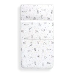 Interbaby Koala Set Σεντόνια Φανέλα White/Pink - Image 3