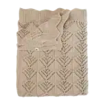 Bibs Πλεκτή Κουβέρτα Wave Vanilla