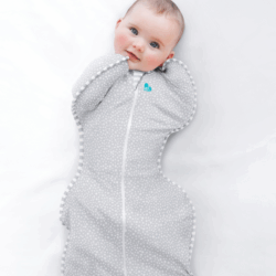 LoveToDream Υπνόσακος Swaddle UP Bamboo Original 1.0tog Grey Dot Limited Edition-3.5-6kg – Small - Image 2
