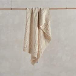 Mamas & Papas Κουβέρτα Πλεκτή Πλεκτή 70*90 cm Dunkling Cable Cream - Image 4