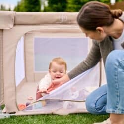 Lionelo Florence Easy Fold Πάρκο 150X180cm Beige Sand - Image 6