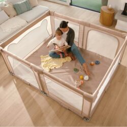 Lionelo Florence Easy Fold Πάρκο 150X180cm Beige Sand - Image 2