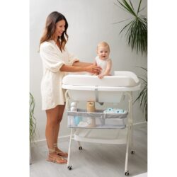 Interbaby Μπανιέρα-Αλλαξιέρα Με Γλύστρα Dino White - Image 9