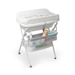 Interbaby Μπανιέρα-Αλλαξιέρα Με Γλύστρα Dino White