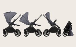 Lionelo Mika Plus Καρότσι Βρεφικό με Αναστροφή έως 22 kg Gray Stone - Image 8