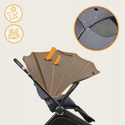 Lionelo Mika Plus Καρότσι Βρεφικό με Αναστροφή έως 22 kg Gray Stone - Image 11