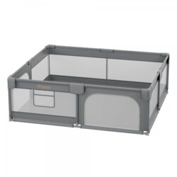 Bebe Stars Πάρκο για μωρά τετράγωνο 180x200cm Playzen Grey