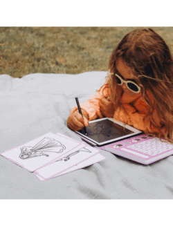 Kidywolf Tablet ζωγραφικής με οθόνη LCD (30 κάρτες)- Princess - Image 7