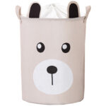 Sipo Premium Πολυχρηστικό με κορδόνι Καλάθι Μπεζ Αρκουδάκι 43 L