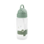 Done By Deer Παγούρι πλαστικό με καλαμάκι Croco Green 350ml