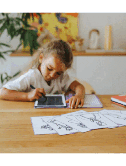 Kidywolf Tablet ζωγραφικής με οθόνη LCD (30 κάρτες)- Princess - Image 8