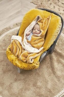 Meyco Fleece Wrap Για Το Κάθισμα Αυτοκινήτου Cheetah Honey Gold - Image 2