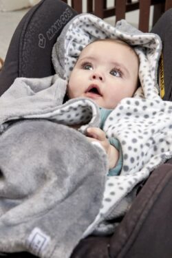 Meyco Fleece Wrap Για Το Κάθισμα Αυτοκινήτου Cheetah Grey - Image 4